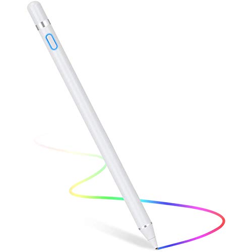 Rpanle Stylus Stift, Wiederaufladbarer Eingabestift Active Pencil kapazitiver Stylus Touchstift mit 1.5mm feiner Spitze Kompatibel mit Tablets/Lenovo/Huawei/HTC/Pixel (Weiß) von Rpanle