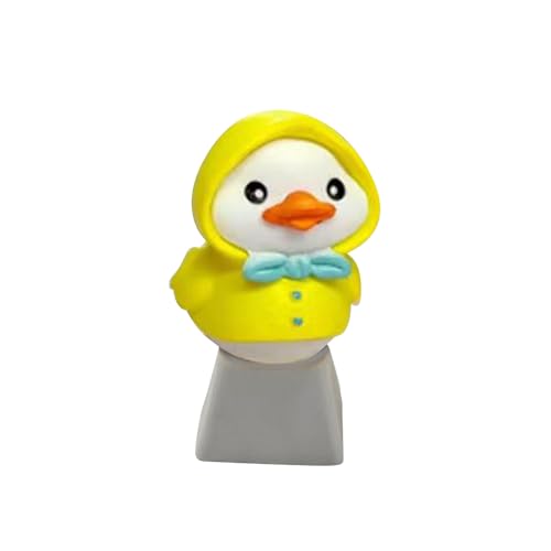 Gelbe Ente Tastenkappe, niedliche kleine Ente, personalisierte handgefertigte Tastenkappe, Cartoon-gelbe mechanische Tastatur, Handwerkskunst, einfach zu installieren, für G amer Geschenk von Rproonay