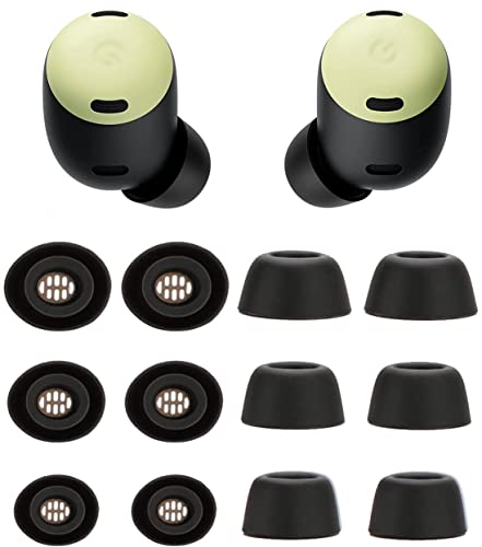 Rqker Eartips Kompatibel mit Pixel Buds Pro Ohrhörern, 6 Paar S/M/L Größen Weiche Silikon Ersatz Ohrstöpsel Ohrstöpsel Ohrstöpsel Kompatibel mit Pixel Buds Pro, Schwarz Rqker Eartips Kompatibel mit Pixel Buds Pro Ohrhörern, 6 Paar S/M/L Größen Weiche Silikon Ersatz Ohrstöpsel Ohrstöpsel Ohrstöpsel Kompatibel mit Pixel Buds Pro, Schwarz von Rqker