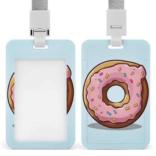 Donut-Ausweishalter, professioneller, vertikaler Ausweishalter mit Umhängeband, wasserdicht, Schutzhülle für Büro, transparenter Ausweishalter für Krankenschwestern, Ärzte, Lehrer Donut-Ausweishalter, professioneller, vertikaler Ausweishalter mit Umhängeband, wasserdicht, Schutzhülle für Büro, transparenter Ausweishalter für Krankenschwestern, Ärzte, Lehrer von Rrtsmsgh