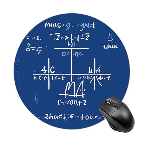 Math Formula Mauspad, kleines Mauspad mit rutschfester Gummiunterseite, bequemes Laptop-Mauspad, rund, wasserdicht, Mauspad für Büro, Zuhause, Computer, 20 x 20 cm Math Formula Mauspad, kleines Mauspad mit rutschfester Gummiunterseite, bequemes Laptop-Mauspad, rund, wasserdicht, Mauspad für Büro, Zuhause, Computer, 20 x 20 cm von Rrtsmsgh