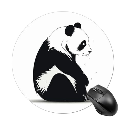 Mauspad mit Baby-Panda, kleines Mauspad mit rutschfester Gummiunterseite, bequemes Laptop-Mauspad, rund, wasserdicht, Mauspad für Büro, Zuhause, Computer, 20 x 20 cm Mauspad mit Baby-Panda, kleines Mauspad mit rutschfester Gummiunterseite, bequemes Laptop-Mauspad, rund, wasserdicht, Mauspad für Büro, Zuhause, Computer, 20 x 20 cm von Rrtsmsgh