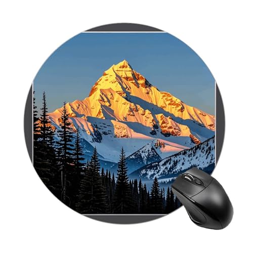 Mauspad mit Bergkieferbaum-Druck, kleines Mauspad mit rutschfester Gummiunterseite, bequemes Laptop-Mauspad, rund, wasserdicht, Mauspad für Büro, Zuhause, Computer, 20 x 20 cm Mauspad mit Bergkieferbaum-Druck, kleines Mauspad mit rutschfester Gummiunterseite, bequemes Laptop-Mauspad, rund, wasserdicht, Mauspad für Büro, Zuhause, Computer, 20 x 20 cm von Rrtsmsgh