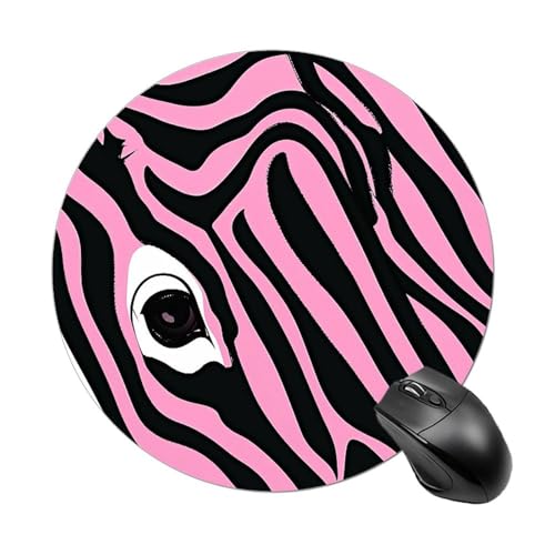 Mauspad mit Zebra-ähnlichem Druck, kleines Mauspad mit rutschfester Gummiunterseite, bequemes Laptop-Mauspad, rund, wasserdicht, Mauspad für Büro, Zuhause, Computer, 20 x 20 cm Mauspad mit Zebra-ähnlichem Druck, kleines Mauspad mit rutschfester Gummiunterseite, bequemes Laptop-Mauspad, rund, wasserdicht, Mauspad für Büro, Zuhause, Computer, 20 x 20 cm von Rrtsmsgh