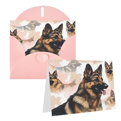 Rrtsmsgh Grußkarten Deutscher Schäferhund Hundeliebhaber Blanko Grußkarten mit Umschlägen für alle Anlässe Karten Freundschaft Jubiläumskarten Rrtsmsgh Grußkarten Deutscher Schäferhund Hundeliebhaber Blanko Grußkarten mit Umschlägen für alle Anlässe Karten Freundschaft Jubiläumskarten von Rrtsmsgh
