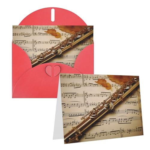 Rrtsmsgh Grußkarten Flöte Musik Blanko Grußkarten mit Umschlägen für alle Anlässe Karten Freundschaft Jahrestag Karten Rrtsmsgh Grußkarten Flöte Musik Blanko Grußkarten mit Umschlägen für alle Anlässe Karten Freundschaft Jahrestag Karten von Rrtsmsgh