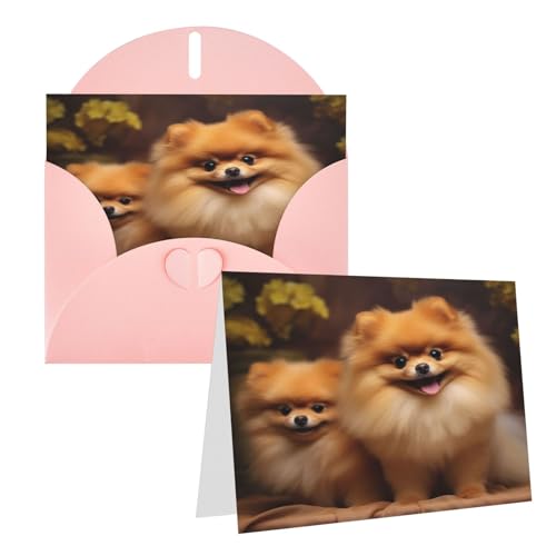 Rrtsmsgh Grußkarten Gelb Pomeranian Blanko Grußkarten mit Umschlägen für alle Gelegenheiten, Freundschaftskarten, Jubiläumskarten Rrtsmsgh Grußkarten Gelb Pomeranian Blanko Grußkarten mit Umschlägen für alle Gelegenheiten, Freundschaftskarten, Jubiläumskarten von Rrtsmsgh