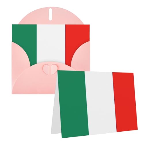Rrtsmsgh Grußkarten Italien-Flagge, blanko, Grußkarten mit Umschlägen für alle Anlässe, Freundschaftskarten, Jubiläumskarten Rrtsmsgh Grußkarten Italien-Flagge, blanko, Grußkarten mit Umschlägen für alle Anlässe, Freundschaftskarten, Jubiläumskarten von Rrtsmsgh