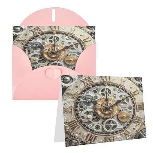 Rrtsmsgh Grußkarten Steampunk Zahnräder Uhr Blanko Grußkarten mit Umschlägen für alle Anlässe Karten Freundschaft Jahrestag Karten Rrtsmsgh Grußkarten Steampunk Zahnräder Uhr Blanko Grußkarten mit Umschlägen für alle Anlässe Karten Freundschaft Jahrestag Karten von Rrtsmsgh