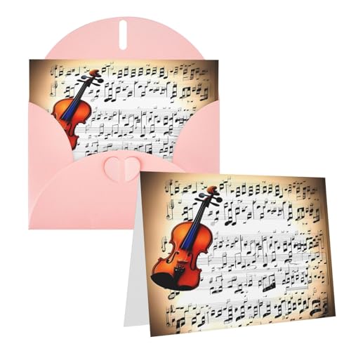 Rrtsmsgh Grußkarten Violine Notenblätter Blanko Grußkarten mit Umschlägen für alle Anlässe Karten Freundschaft Jahrestag Karten Rrtsmsgh Grußkarten Violine Notenblätter Blanko Grußkarten mit Umschlägen für alle Anlässe Karten Freundschaft Jahrestag Karten von Rrtsmsgh