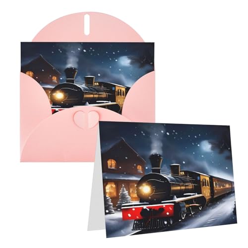 Rrtsmsgh Grußkarten Winter Weihnachten Schnee Nacht Eisenbahn Zug Blanko Grußkarten mit Umschlägen für alle Anlässe Karten Freundschaft Jubiläumskarten Rrtsmsgh Grußkarten Winter Weihnachten Schnee Nacht Eisenbahn Zug Blanko Grußkarten mit Umschlägen für alle Anlässe Karten Freundschaft Jubiläumskarten von Rrtsmsgh