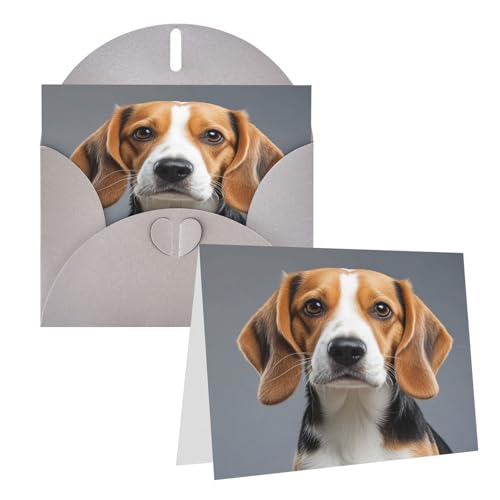 Rrtsmsgh Grußkarten mit niedlichem Beagle, blanko, mit Umschlägen für alle Anlässe, Freundschaftskarten, Jahrestagskarten Rrtsmsgh Grußkarten mit niedlichem Beagle, blanko, mit Umschlägen für alle Anlässe, Freundschaftskarten, Jahrestagskarten von Rrtsmsgh