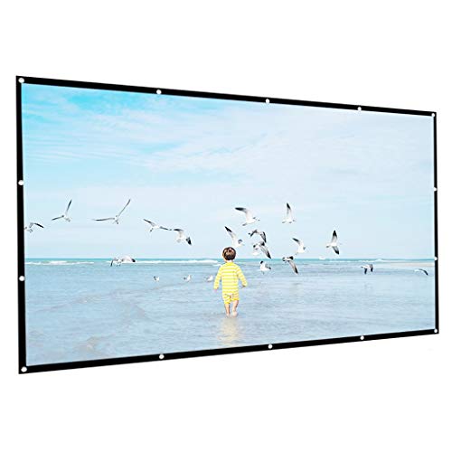4:3 Projektor-Leinwand mit hoher Dichte 100/120/150 Zoll 1080P 3D 4K HD tragbare faltbare Projektionsfilm-Leinwand (Größe: 100 Zoll) (152,4 cm) von Rsmmpqa