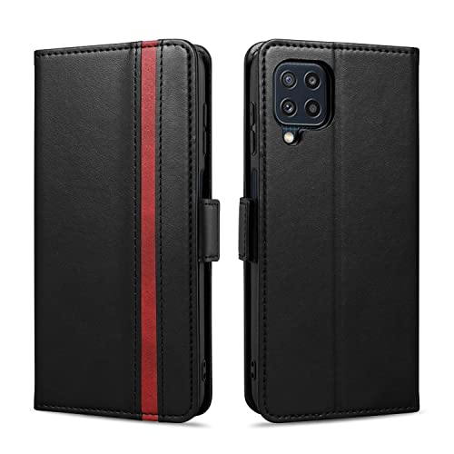 Rssviss Handyhülle für Samsung Galaxy M32 4G Hülle, Galaxy A22 4G Handytasche 4 Kartenfächer Galaxy M32 4G Schutzhülle Magnetverschluss Klapphülle Galaxy M32 4G/A22 4G Brieftasche 6,4 Zoll Schwarz Rssviss Handyhülle für Samsung Galaxy M32 4G Hülle, Galaxy A22 4G Handytasche 4 Kartenfächer Galaxy M32 4G Schutzhülle Magnetverschluss Klapphülle Galaxy M32 4G/A22 4G Brieftasche 6,4 Zoll Schwarz von Rssviss