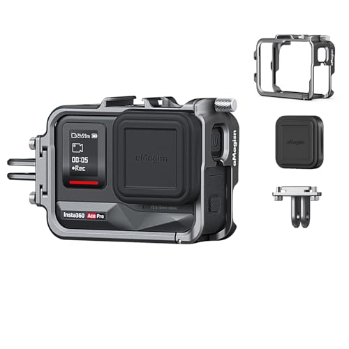 Rszfnjxry Aluminium-Metallrahmen, Käfig-Tasche mit Silikon-Objektivdeckel Zubehör für Insta360 Ace Pro 2/Ace Pro/Ace Kamera-Zubehör-Set Rszfnjxry Aluminium-Metallrahmen, Käfig-Tasche mit Silikon-Objektivdeckel Zubehör für Insta360 Ace Pro 2/Ace Pro/Ace Kamera-Zubehör-Set von Rszfnjxry