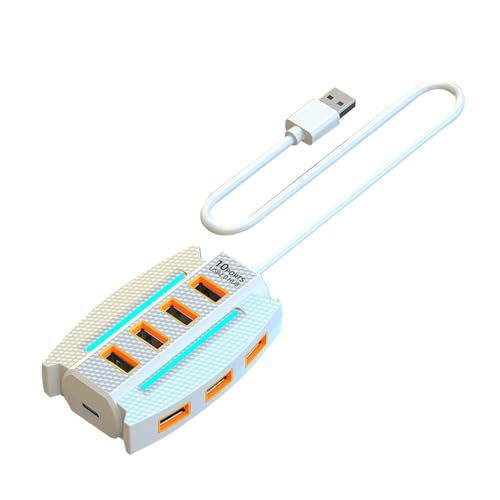Rtauhife 1,2 M USB-Hub 10 Port USB 2.0 Splitter Kartenleser USB-Expander für Laptop PC Tastatur Maus Festplatte Flash-Laufwerk Rtauhife 1,2 M USB-Hub 10 Port USB 2.0 Splitter Kartenleser USB-Expander für Laptop PC Tastatur Maus Festplatte Flash-Laufwerk von Rtauhife