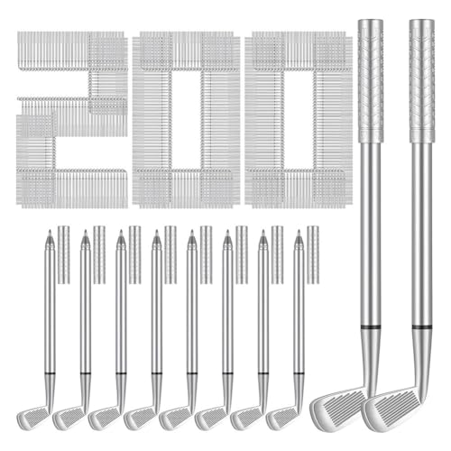 Rtauhife 200 Stück Golf-Kugelschreiber, Dekorative Golfschläger-Stifte für Bürokollegen, Bürobedarf, Silber, Langlebig, Gut Verarbeitet Rtauhife 200 Stück Golf-Kugelschreiber, Dekorative Golfschläger-Stifte für Bürokollegen, Bürobedarf, Silber, Langlebig, Gut Verarbeitet von Rtauhife