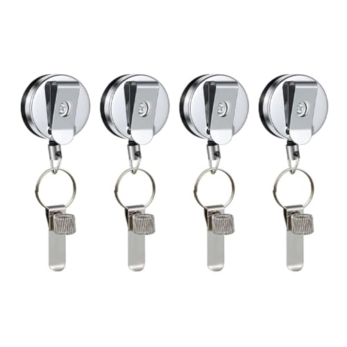 Rtauhife 4 Stück Einziehbarer Stifthalter mit Gürtelclip, Schlüsselring, Universelles Schlüsselband Rtauhife 4 Stück Einziehbarer Stifthalter mit Gürtelclip, Schlüsselring, Universelles Schlüsselband von Rtauhife