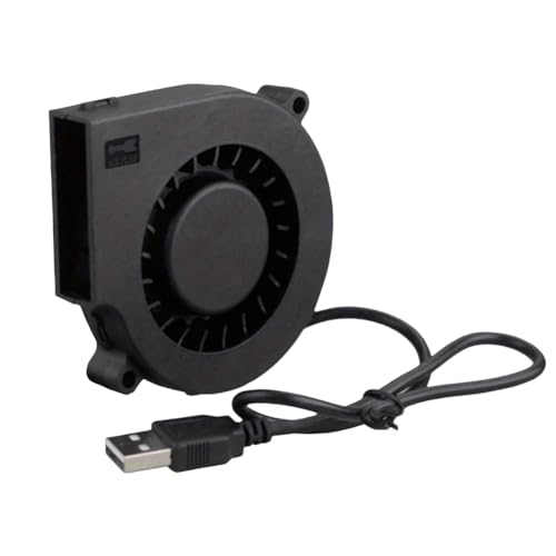 Rtauhife 5V 7515 Doppelkugel-Zentrifugalrad-Kühler USB-Computerlüfter 75x15mm Spannungswandler Luftpumpe PC CPU von Rtauhife