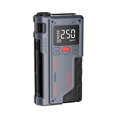 Rtauhife Auto-Luftpumpe, 14,8 V, Reifenfüller, Auto-Notstrom-Sprung, 10000 MAh, Luftpumpe, Batterie-Booster, 4,0 L Gas von Rtauhife