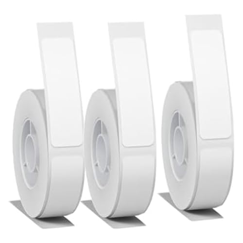 Rtauhife Weißes Etikettenpapier für D11 D110 D101 Etikettendrucker, 3 Rollen 12x40mm, Wasserfest, Selbstklebender Klebestreifen, Feine Verarbeitung Rtauhife Weißes Etikettenpapier für D11 D110 D101 Etikettendrucker, 3 Rollen 12x40mm, Wasserfest, Selbstklebender Klebestreifen, Feine Verarbeitung von Rtauhife