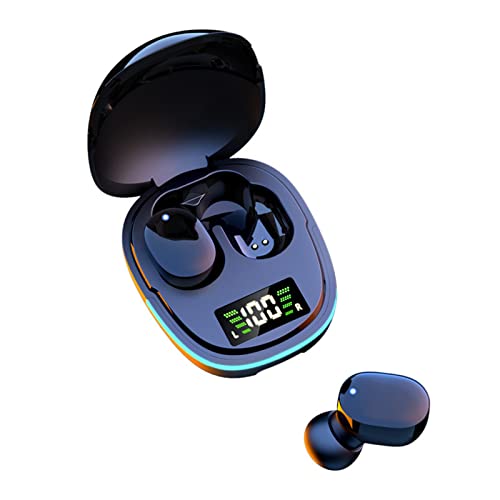 Bluetooth Kopfhörer,In Ear Kopfhörer Bluetooth 5.0 Kopfhörer Kabellos, HiFi Stereo Kabellose Kopfhörer,Touch-Steuerung,LED Leistungsanzeige,für Phone Android Galaxy,Schwarz von Rtinle