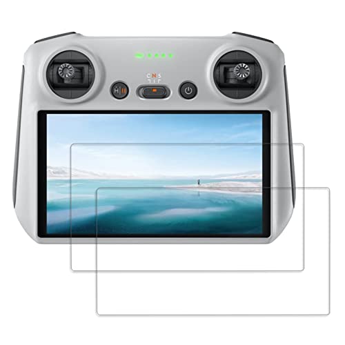 Displayschutzfolie für Mini 3 Pro RC Fernbedienung Zubehör, Displayschutz Screen Protector 9H Härte Anti-Scratch Tempered Glass für DJI Mini 3 Pro Zubehör - 2 Stück von Rtinle