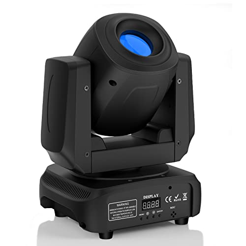 100W Moving Head LED DMX DJ Strahler Partylicht RGBW 3Prisma Lichteffekt 8 Farben 8 Gobos Bühnenlicht für Disco Bars Tanzfläche Hauspartys Scheinwerfer von Rtktoup