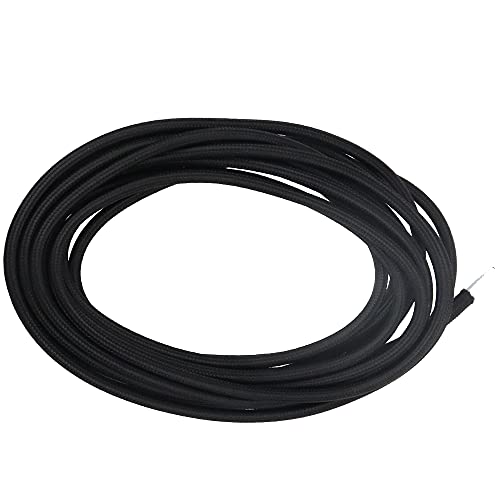 RtottiM 2-adrig Textilkabel Textilummanteltes Kunststoffleitung 0,75mm² Schwarz Rundkabel Stromkabel 5 Meter für Elektroartikel DIY Lampezubehör Kronleuchter Wandlampen Lampenschirme RtottiM 2-adrig Textilkabel Textilummanteltes Kunststoffleitung 0,75mm² Schwarz Rundkabel Stromkabel 5 Meter für Elektroartikel DIY Lampezubehör Kronleuchter Wandlampen Lampenschirme von RtottiM