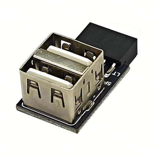 Ruarby 9-poliger auf USB-Adapter-Anschluss, 9-poliger auf USB-2.0-Buchse, Konverter für Dongles-Empfänger, PC, internes Motherboard Ruarby 9-poliger auf USB-Adapter-Anschluss, 9-poliger auf USB-2.0-Buchse, Konverter für Dongles-Empfänger, PC, internes Motherboard von Ruarby