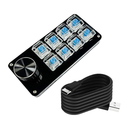 Ruarby Kabelprogrammierbare Makro-Tastaturen mit einzelnem Steuerknopf, benutzerdefinierte Makro-Tastaturen für effiziente Gaming-Arbeit, USB-Kabel Ruarby Kabelprogrammierbare Makro-Tastaturen mit einzelnem Steuerknopf, benutzerdefinierte Makro-Tastaturen für effiziente Gaming-Arbeit, USB-Kabel von Ruarby