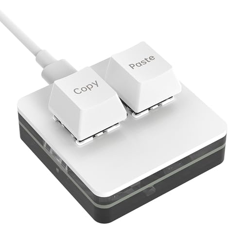 Ruarby Kleine Tastatur-Makropad-Tastatur, 2 Tasten, anpassbare Farb-Hintergrundbeleuchtung, Schalter, Programmierung für E-Sports, Spiele, Tablet, Photoshops Ruarby Kleine Tastatur-Makropad-Tastatur, 2 Tasten, anpassbare Farb-Hintergrundbeleuchtung, Schalter, Programmierung für E-Sports, Spiele, Tablet, Photoshops von Ruarby