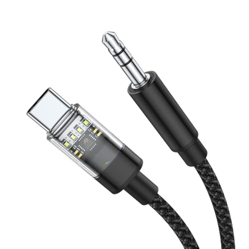 Ruarby USB-Typ-C auf 3,5-mm-Kopfhörer-Stecker-Adapter, Konverterkabel für Handys der 16/15-Serie und andere Typ-C-Handys und Tablets von Ruarby