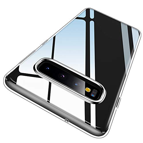 Ruayia Hülle für Samsung Galaxy S10, Handyhülle Nie Vergilbung Transparent Durchsichtig Kratzfest Fallschutz Schutzhülle Dünn Slim- 6,1 Zoll-Klar von Ruayia