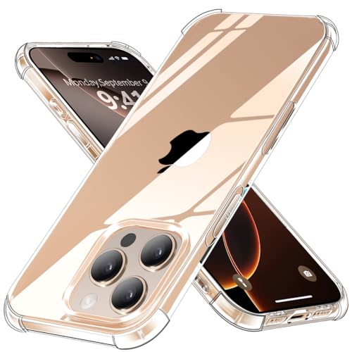 Ruayia Hülle Kompatibel mit iPhone 16 Pro Max, Handyhülle Durchsichtig Nie Vergilbung Stoßfest, Dünn Transparent Schutzhülle für iPhone 16 Pro Max Schutz Anti-Kratzt Rückseite Case - Durchsichtig Ruayia Hülle Kompatibel mit iPhone 16 Pro Max, Handyhülle Durchsichtig Nie Vergilbung Stoßfest, Dünn Transparent Schutzhülle für iPhone 16 Pro Max Schutz Anti-Kratzt Rückseite Case - Durchsichtig von Ruayia