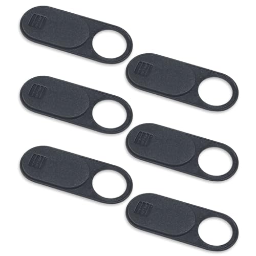 Ruayia Webcam Abdeckung Slider 2 Stück, Laptop Kamera Abdeckung Kamera Abdeckung Handy Dünn, Schutz Ihrer Privatsphäre Online für Laptop, Handy, PC, Tablet - Schwarz + Schwarz - L von Ruayia