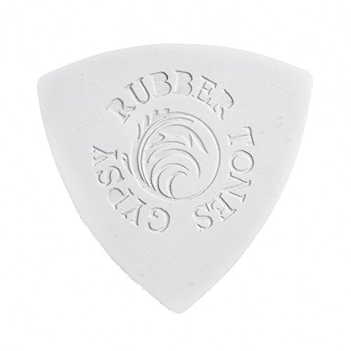 Rubber Tones Gypsy RUBG-WHSI-1 Silikon-Ukulelen-Plektrum, Weiß von Rubber Tones Gypsy