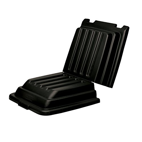 Rubbermaid Commercial Products 0.263 Litre Lid for Cube and Utility Tilt Trucks - Black von Rubbermaid