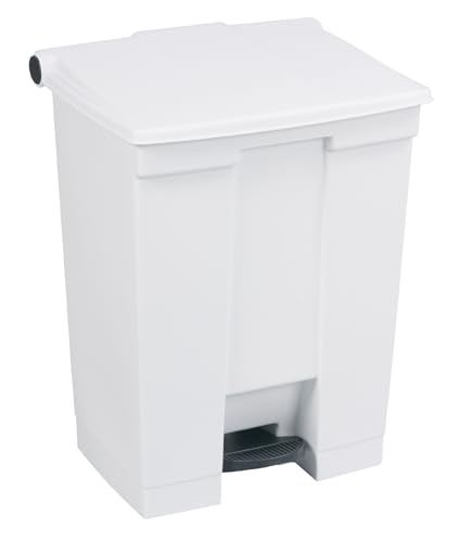 Rubbermaid Commercial Products 12 gal 68.1 Litre HDPE Step On Trash Can - White von Rubbermaid Commercial Products
