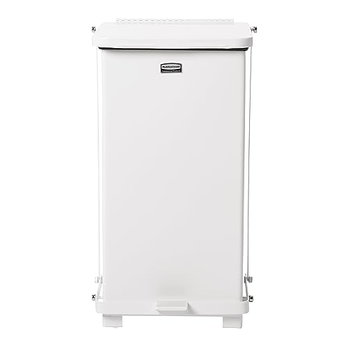 Rubbermaid Commercial Products 12gal The Defenders Steel Step Trash Can with Plastic Liner - White Rubbermaid Commercial Products 12gal The Defenders Steel Step Trash Can with Plastic Liner - White von Rubbermaid
