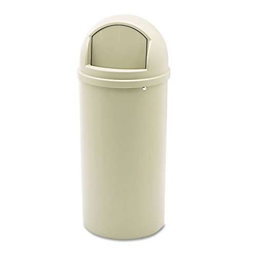 Rubbermaid Commercial Products 15 gal Polyethylene Round Marshal Classic Trash Can - Beige von Rubbermaid Commercial Products