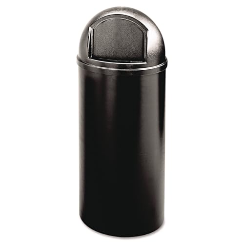 Rubbermaid Commercial Products 15 gal Polyethylene Round Marshal Classic Trash Can - Black von Rubbermaid Commercial Products