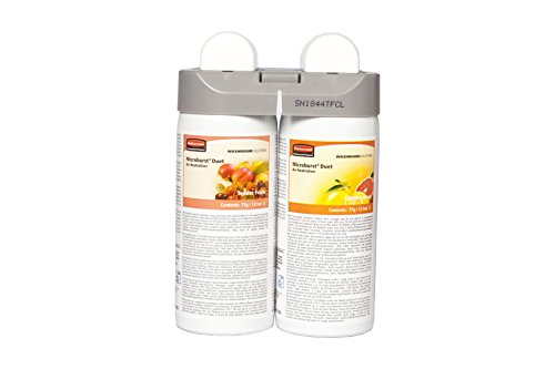 Rubbermaid Commercial Products 1910756 Microburst Duet Fragrance Refill, Tender Fruits and Citrus Leaves (Pack of 4) von Rubbermaid Commercial Products