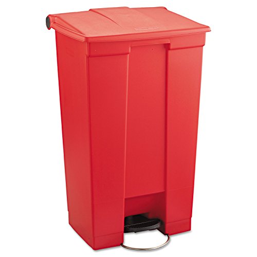 Rubbermaid Commercial Products 23 gal HDPE Medical Mobile Step On Trash Can - Red von Rubbermaid Commercial Products