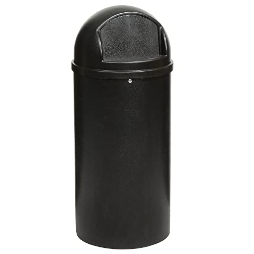 Rubbermaid Commercial Products 25 gal Polyethylene Round Marshal Classic Trash Can - Black von Rubbermaid Commercial