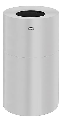 Rubbermaid Commercial Products 35 gal Aluminum 2 Piece Open Top Indoor Waste Receptacle von Rubbermaid Commercial Products