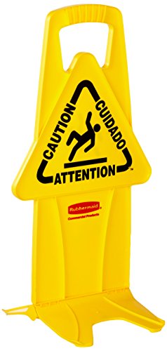 Rubbermaid Commercial Products 'Caution' Stable Safety Sign - Yellow von Rubbermaid Commercial Products