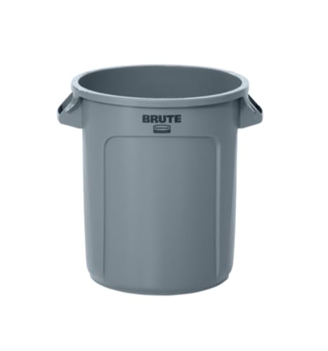 Rubbermaid Commercial Products FG261000GRAY-001 Brute Round Container, 37.9 L, Grey von Rubbermaid Commercial Products