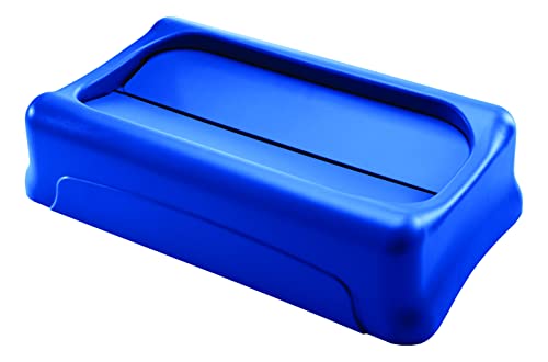 Rubbermaid Commercial Products FG267360BLUE Slim Jim Schwingdeckel, Blau von Rubbermaid Commercial