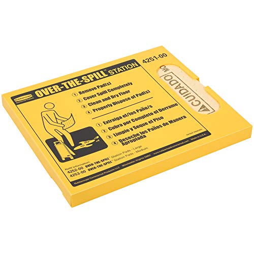 Rubbermaid Commercial Products FG425100YEL Over-The-Spill-Stationsset mit 20 Wischtüchern von Rubbermaid Commercial